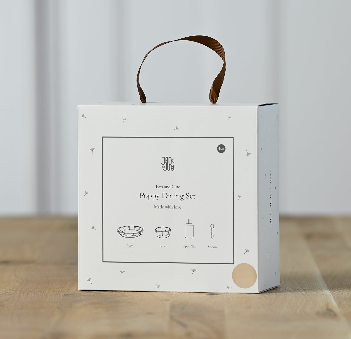 4 pk Spisesett baby - Little Poppy Dining Set