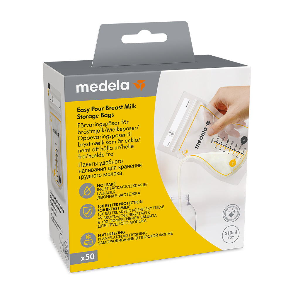 Easy Pour oppbevaringsposer for morsmelk - 50 stk