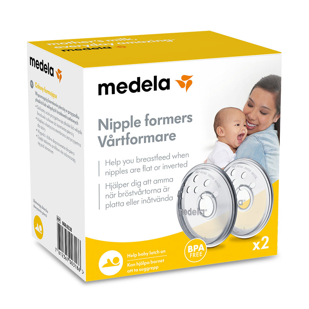 Medela Brystvorteformere – Skånsom hjelp for flate eller innsunkede brystvorter