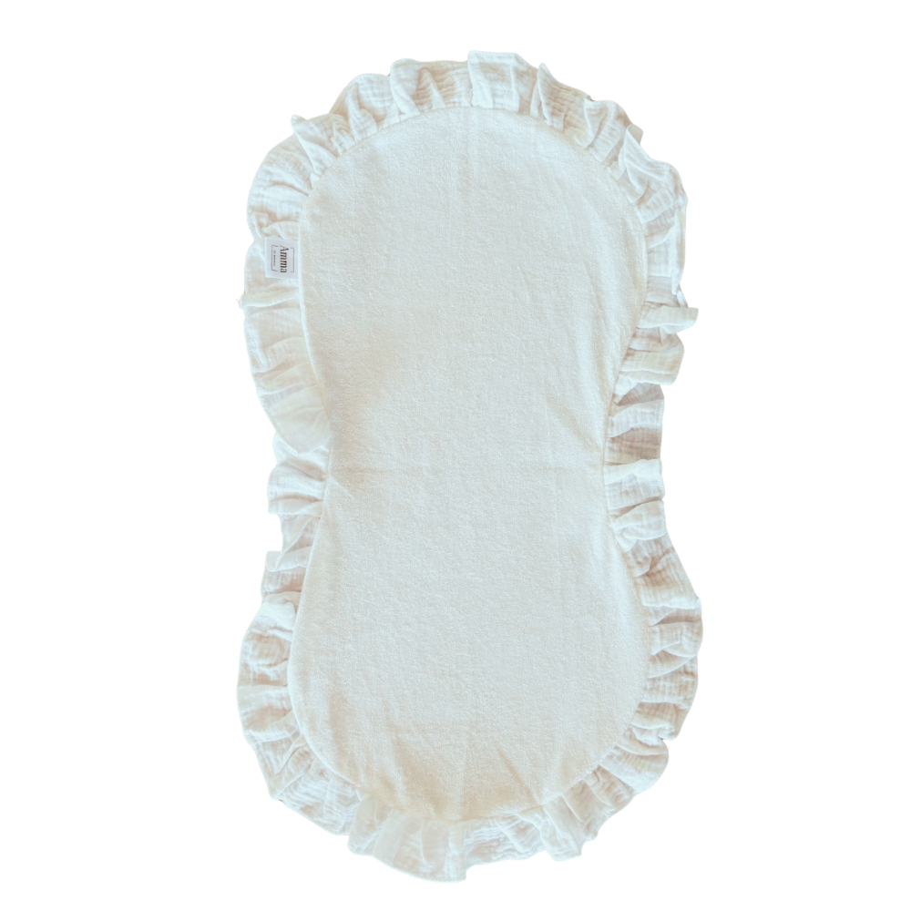 2pk gulpeklut med vanntett underside - hvit