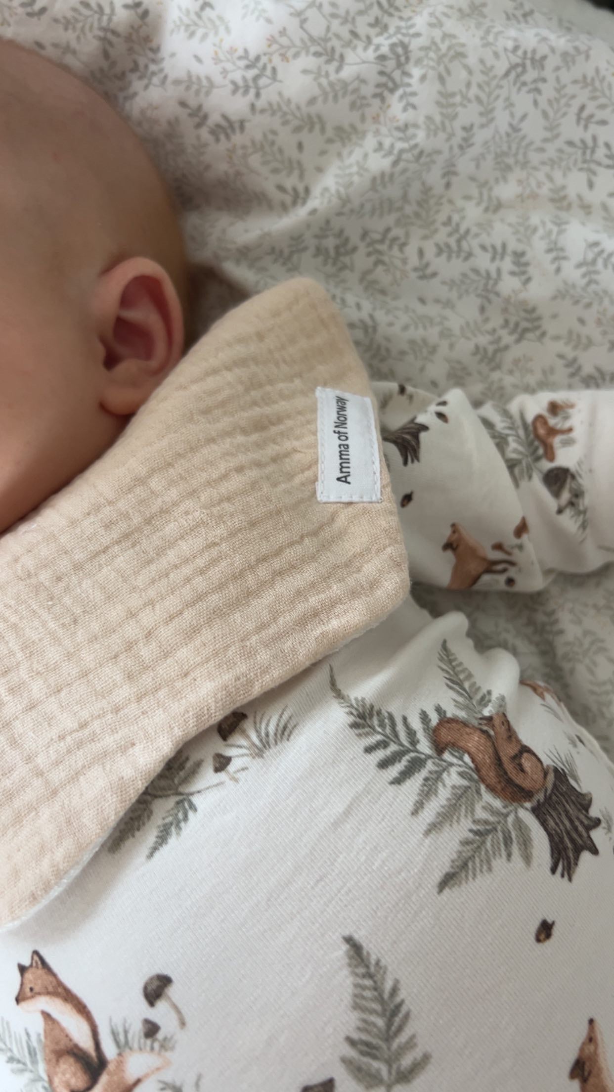 Smekke med vanntett underside - beige
