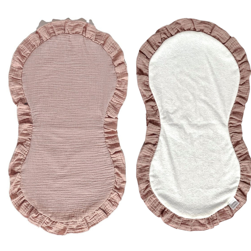 2 pk gulpeklut med vanntett underside - rosa