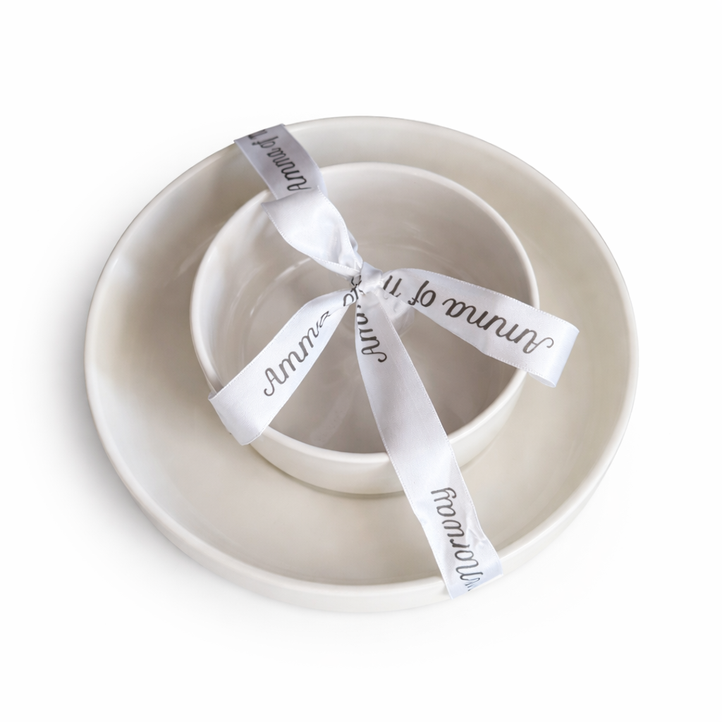 Porselen set barn - skål & tallerken