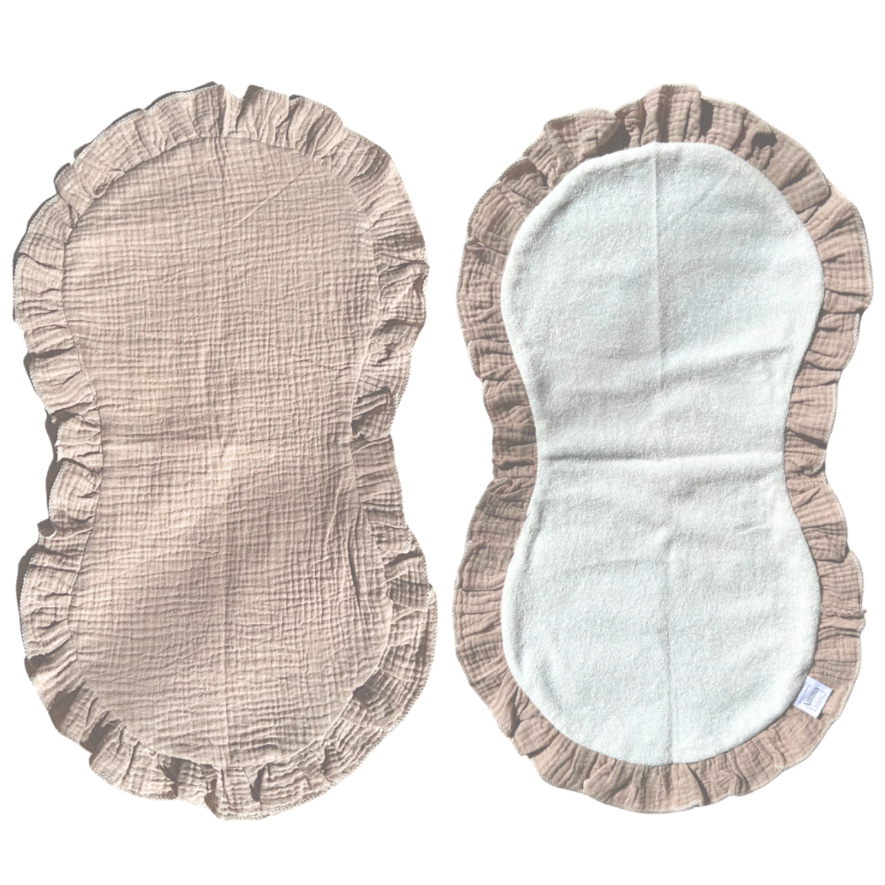 2pk gulpeklut med vanntett underside - taupe