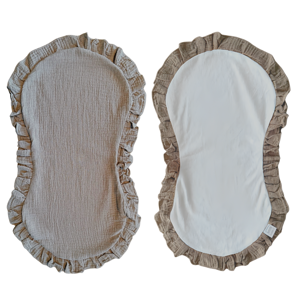 2pk gulpeklut med vanntett underside - brun