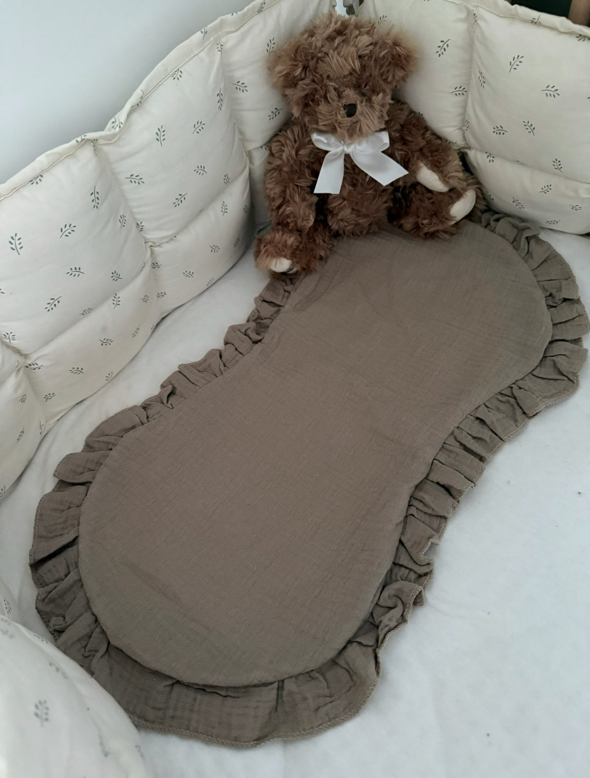 2pk gulpeklut med vanntett underside - brun