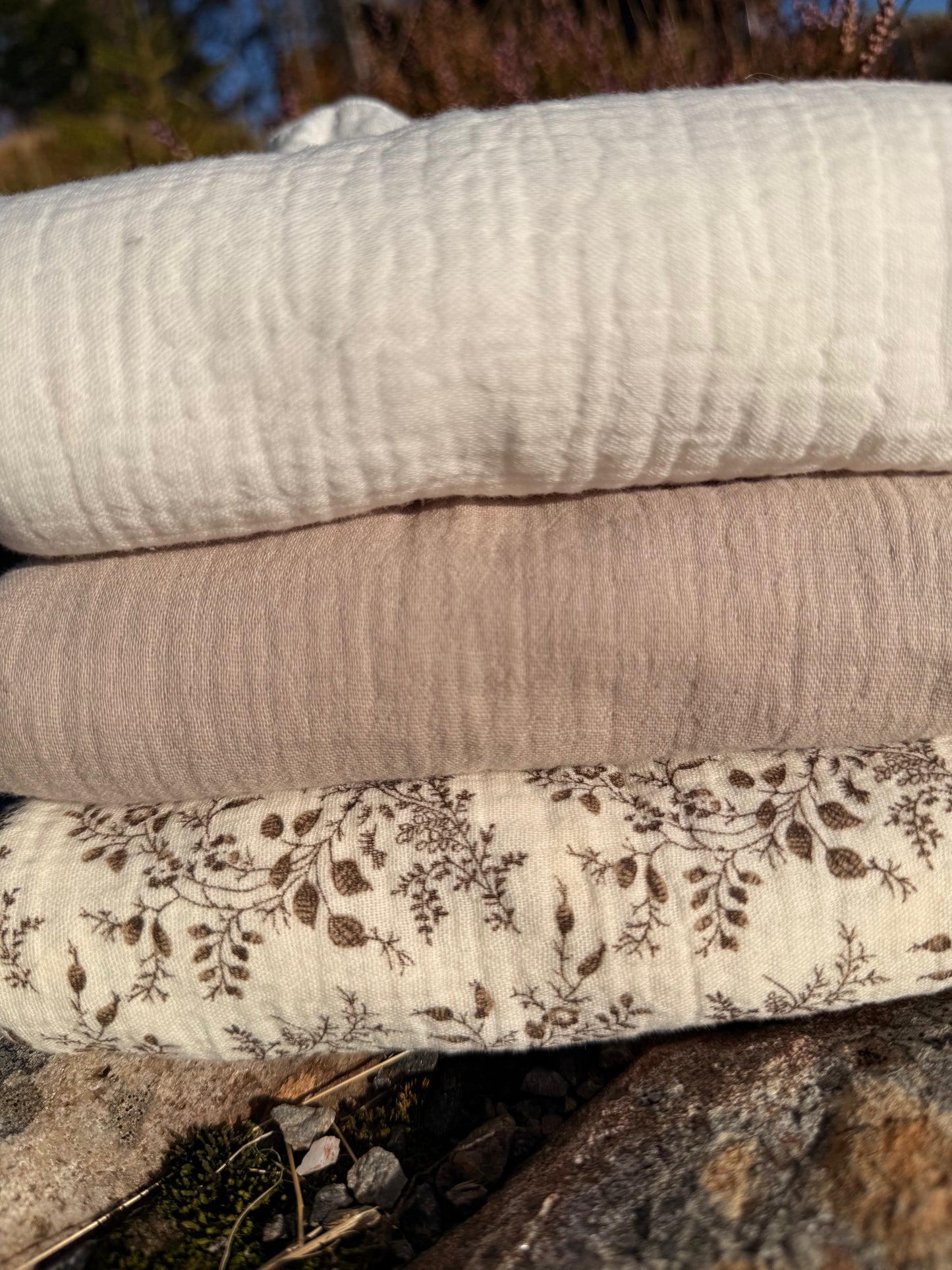 3-pk gulpekluter i bomull 60x60 cm