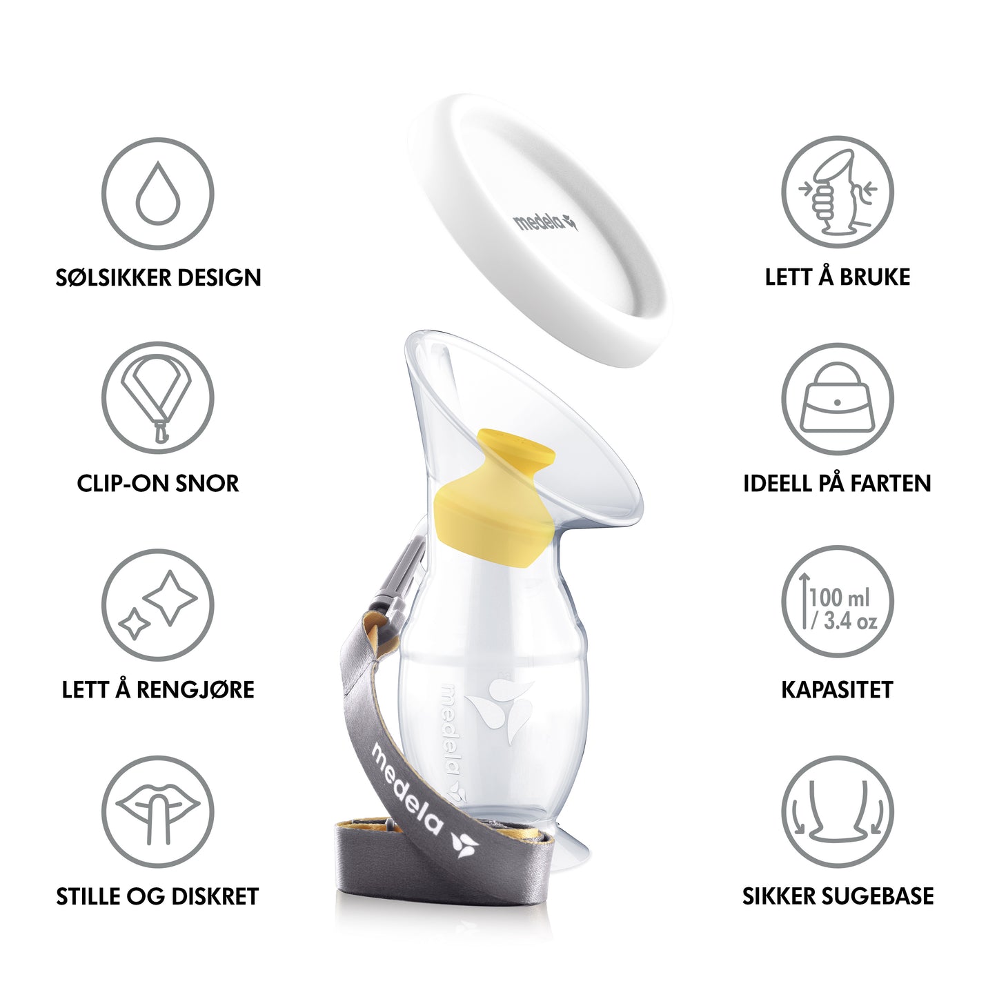 Silicone milk collector
