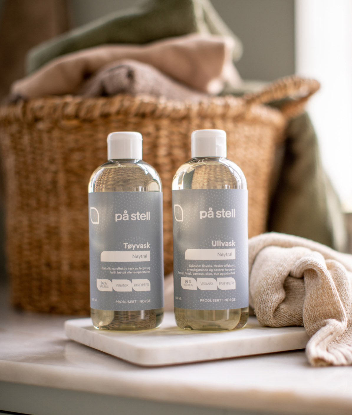 På Stell vaskemidler til både vanlig tøy og ull