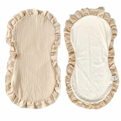 2pk gulpeklut med vanntett underside - beige