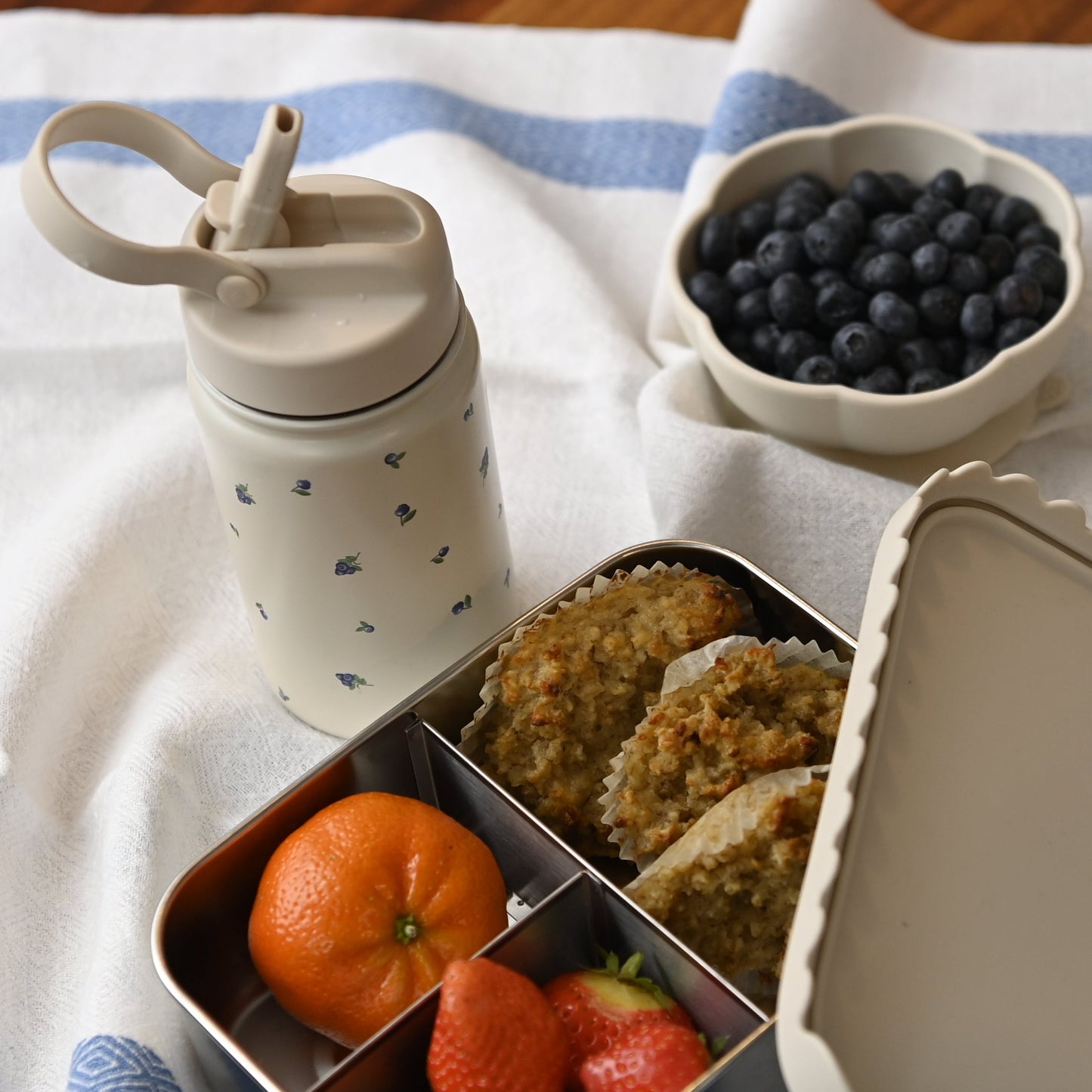 Termos drikkeflaske - blåbær