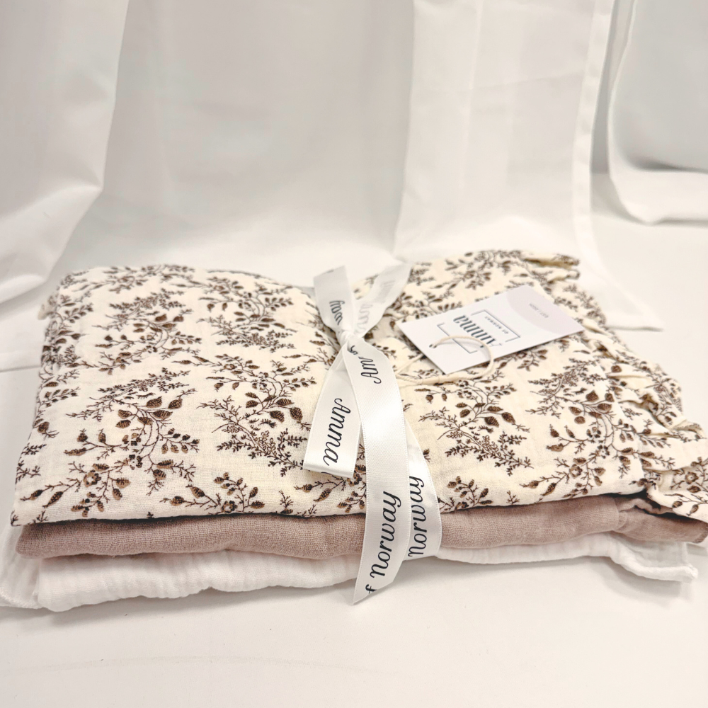 3-pk gulpekluter i bomull 60x60 cm