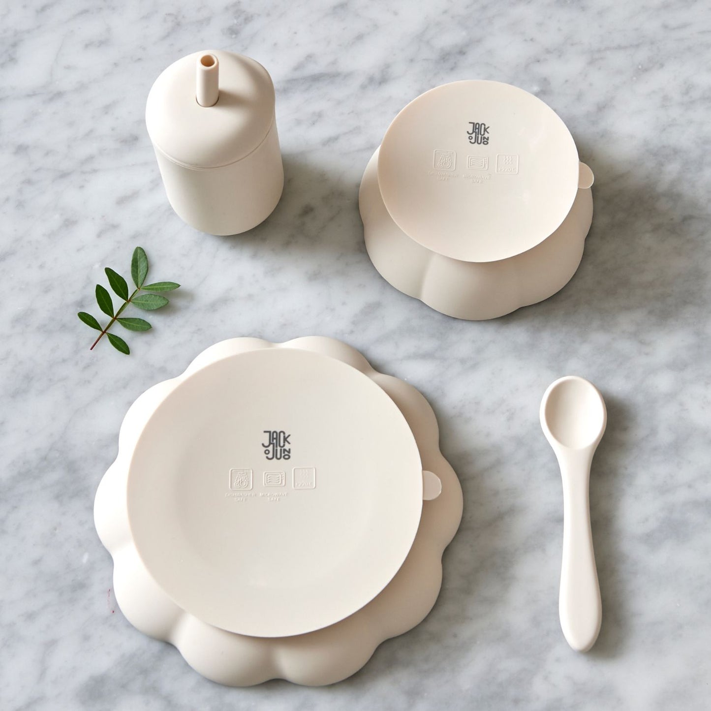 4 pk Spisesett baby - Little Poppy Dining Set