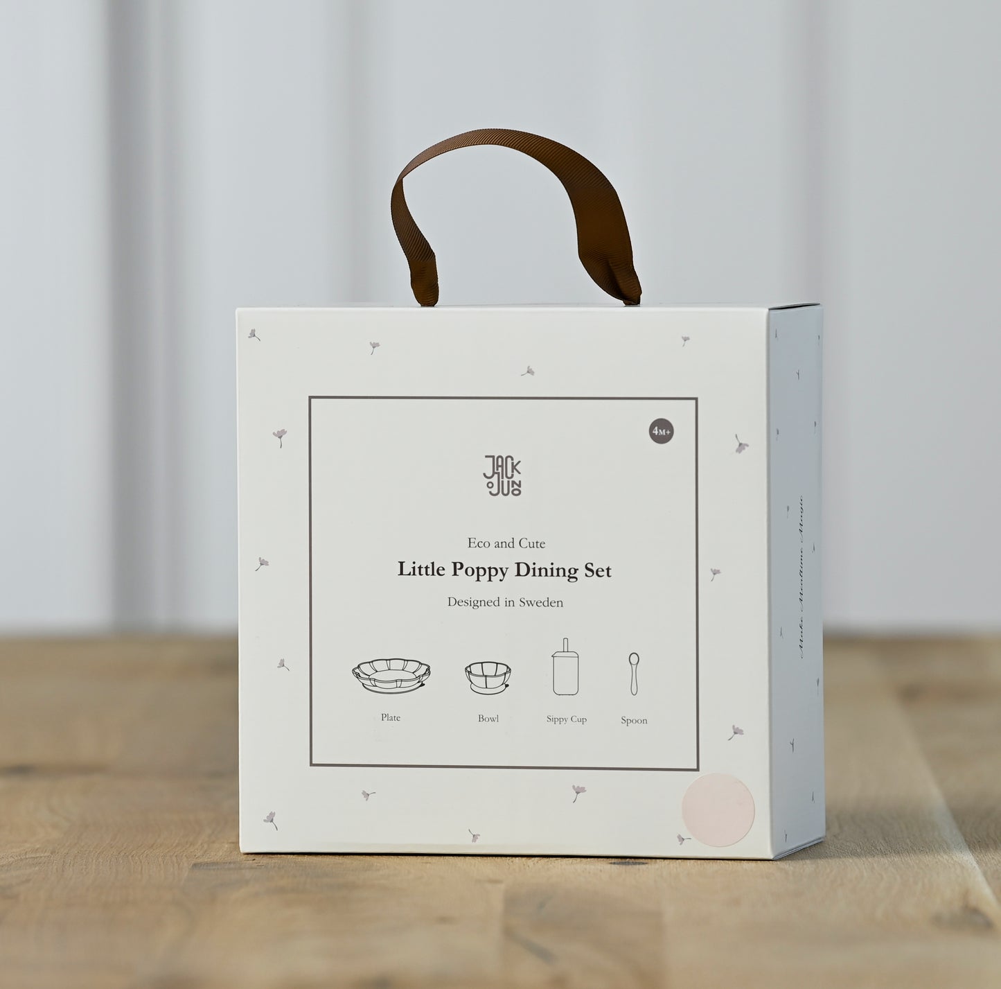 4 pk Spisesett baby - Little Poppy Dining Set