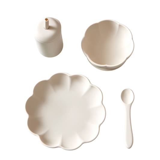 4 pk Spisesett baby - Little Poppy Dining Set