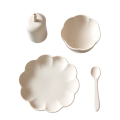 4 pk Spisesett baby - Little Poppy Dining Set