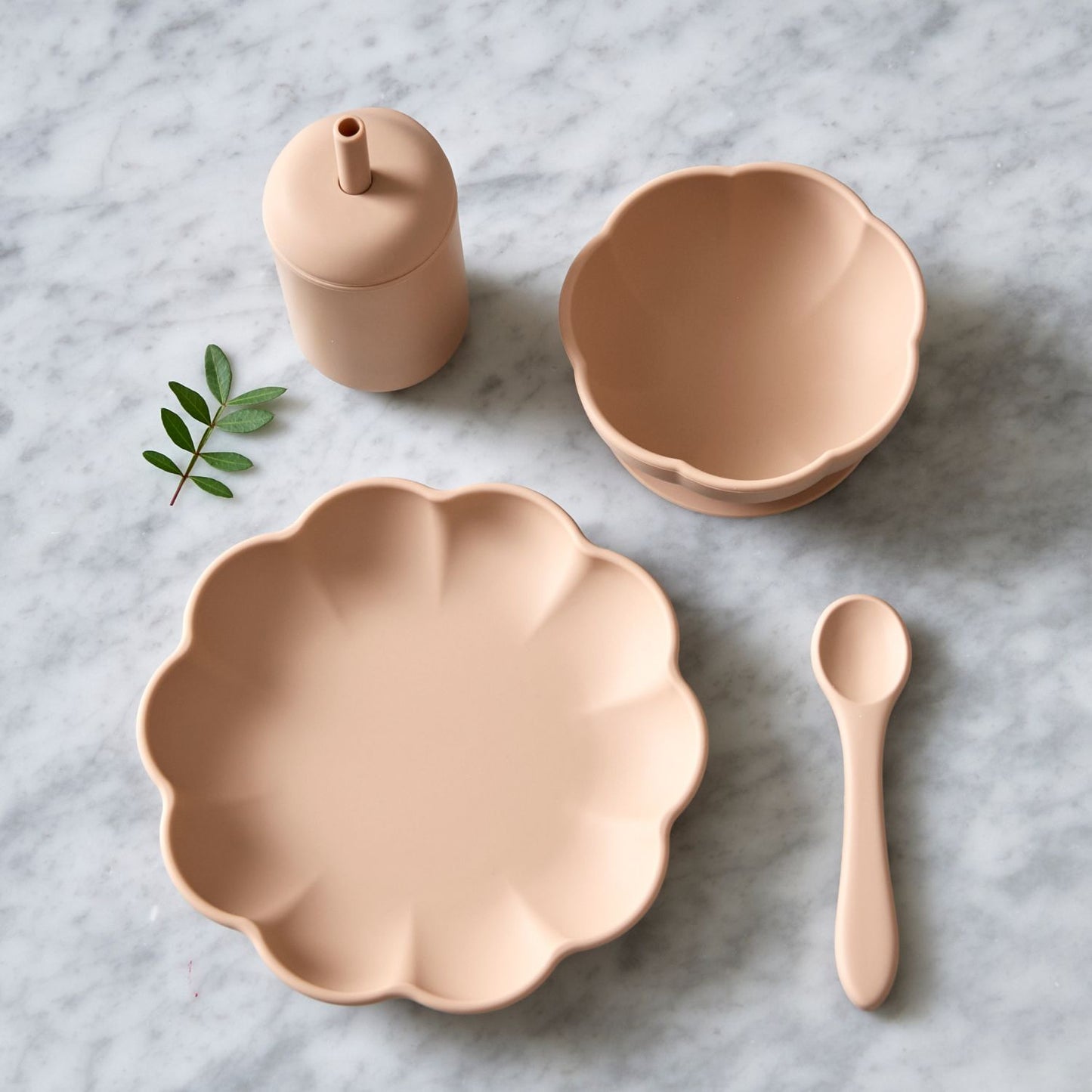 4 pk Spisesett baby - Little Poppy Dining Set