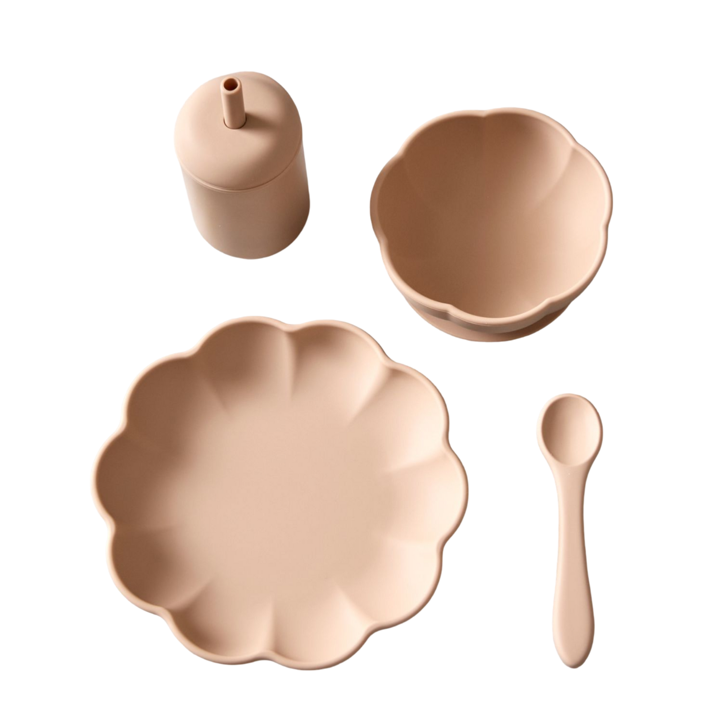 4 pk Spisesett baby - Little Poppy Dining Set