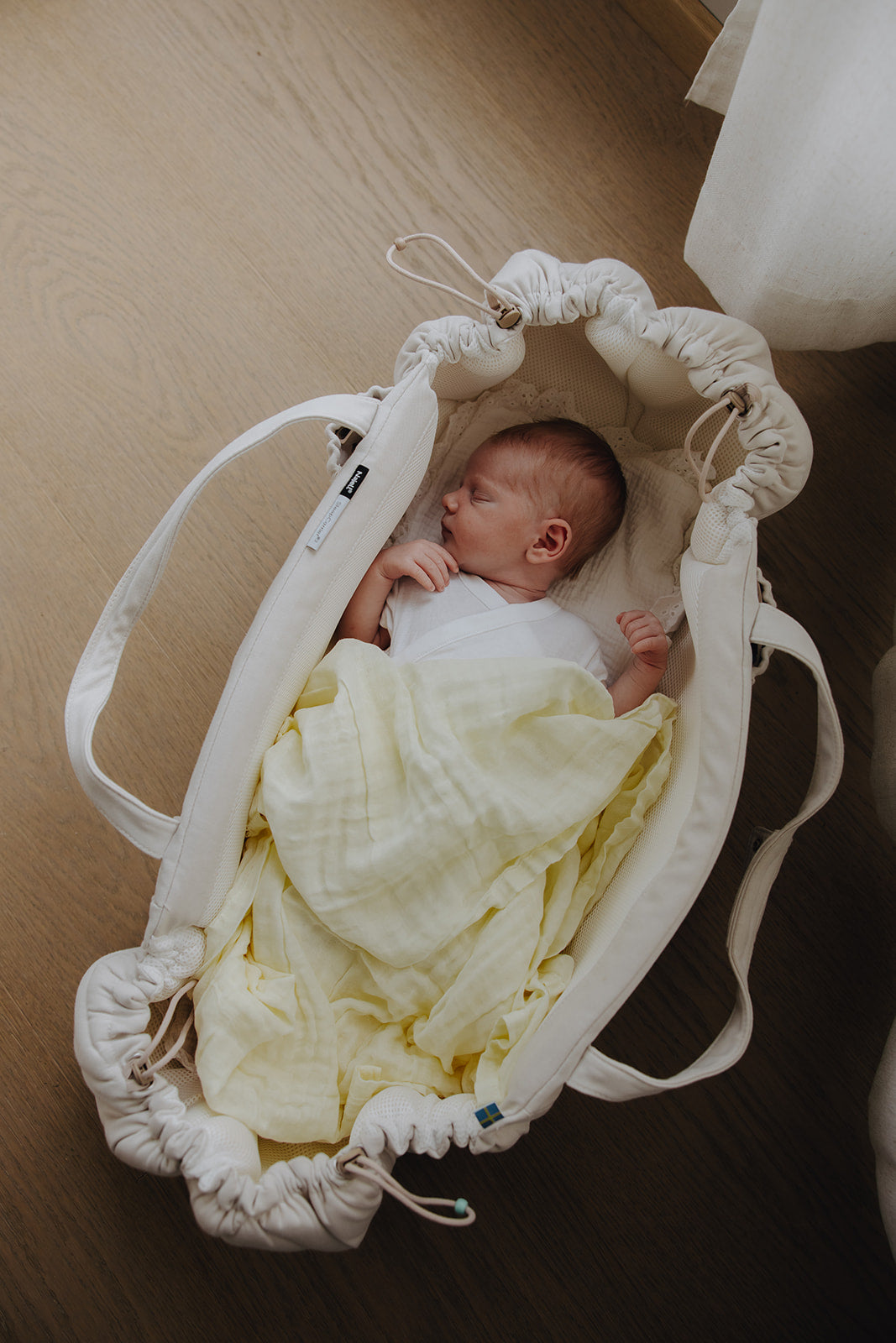 Musselinteppe - Swaddle 100x100 lysegul