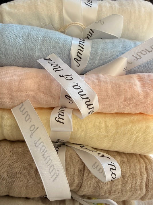 Musselinteppe - Swaddle 100x100 rosa