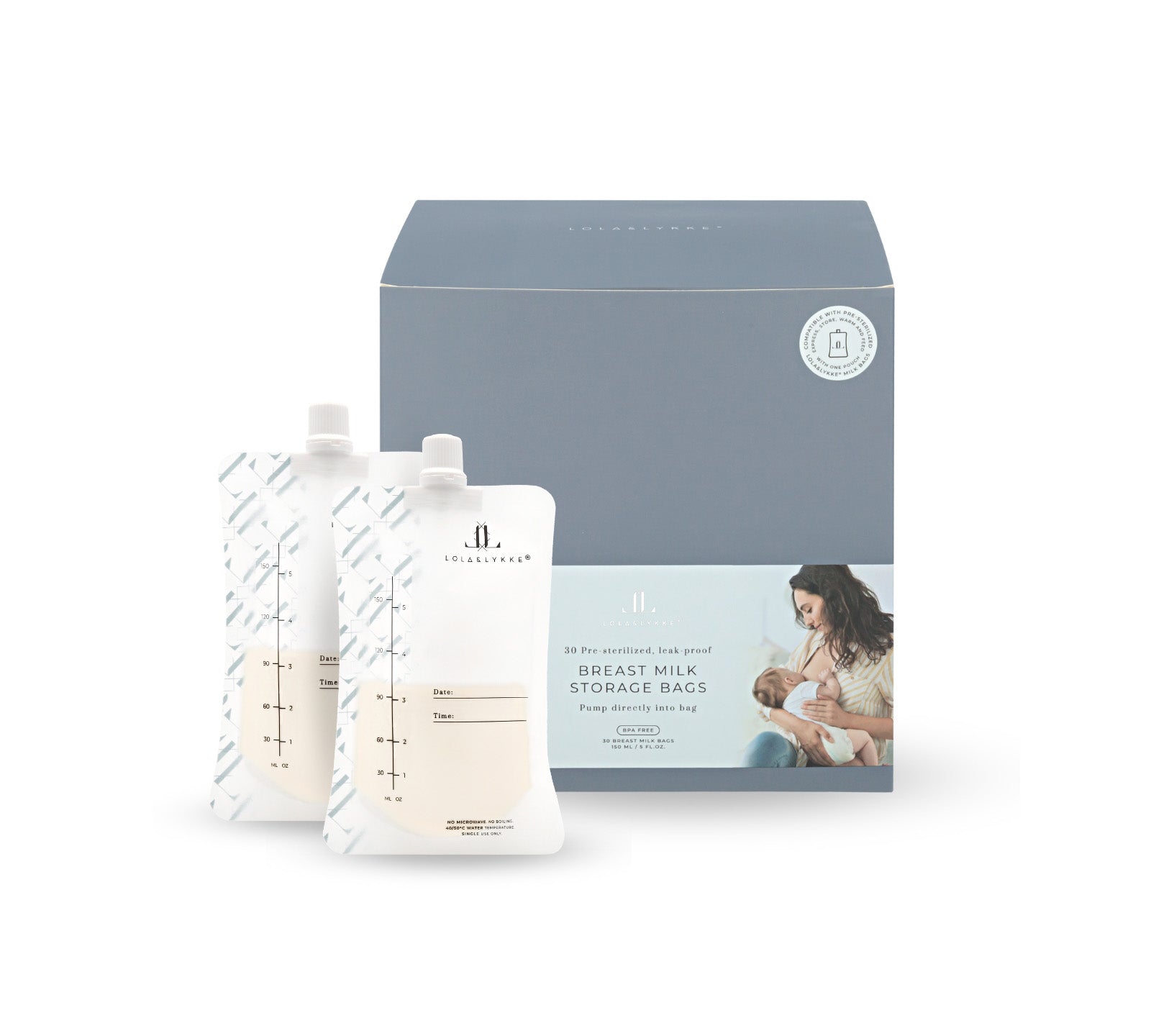 Oppbevaringsposer for brystmelk