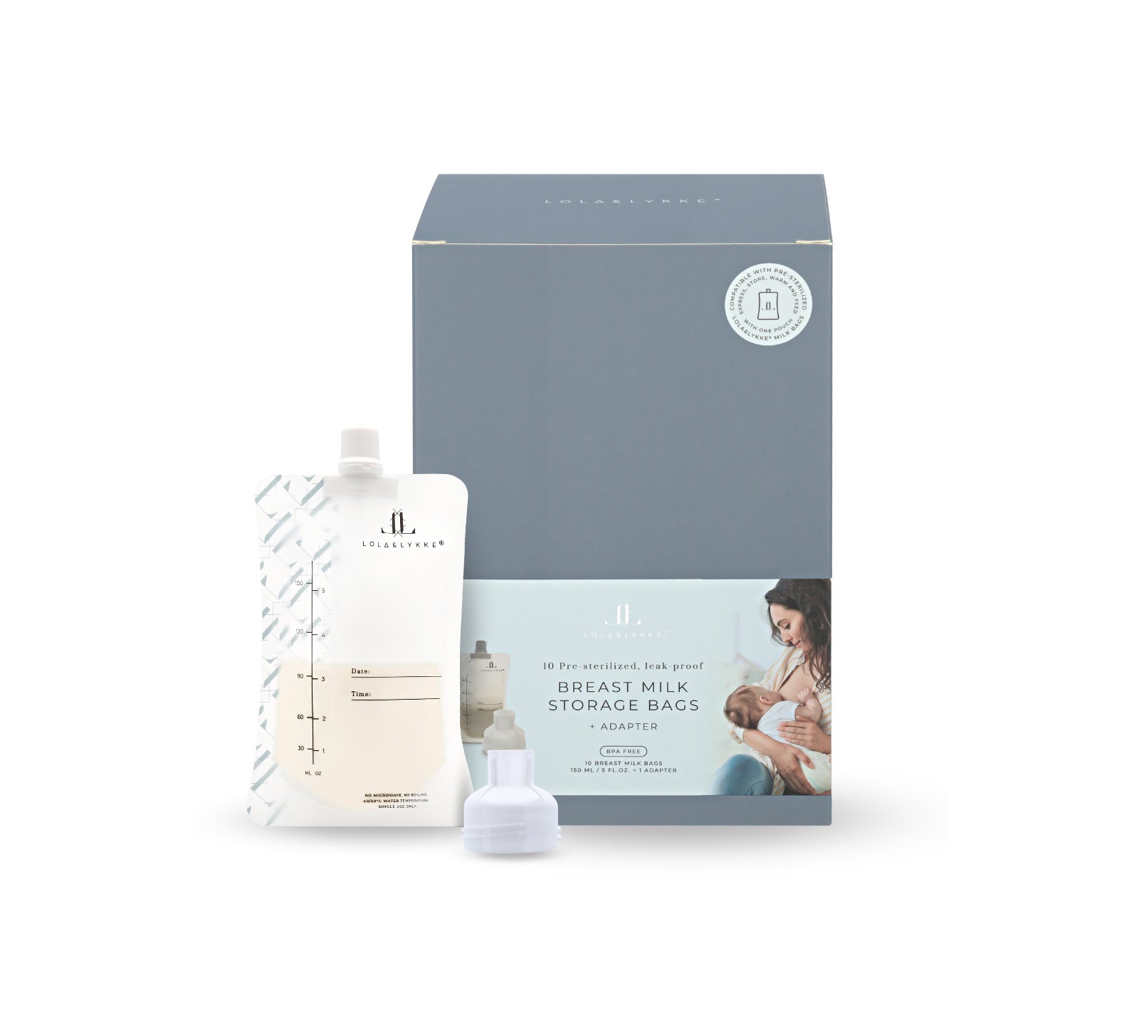Bilde av oppsamlingsposer for morsmelk (10pk) fra Lola & Lykke