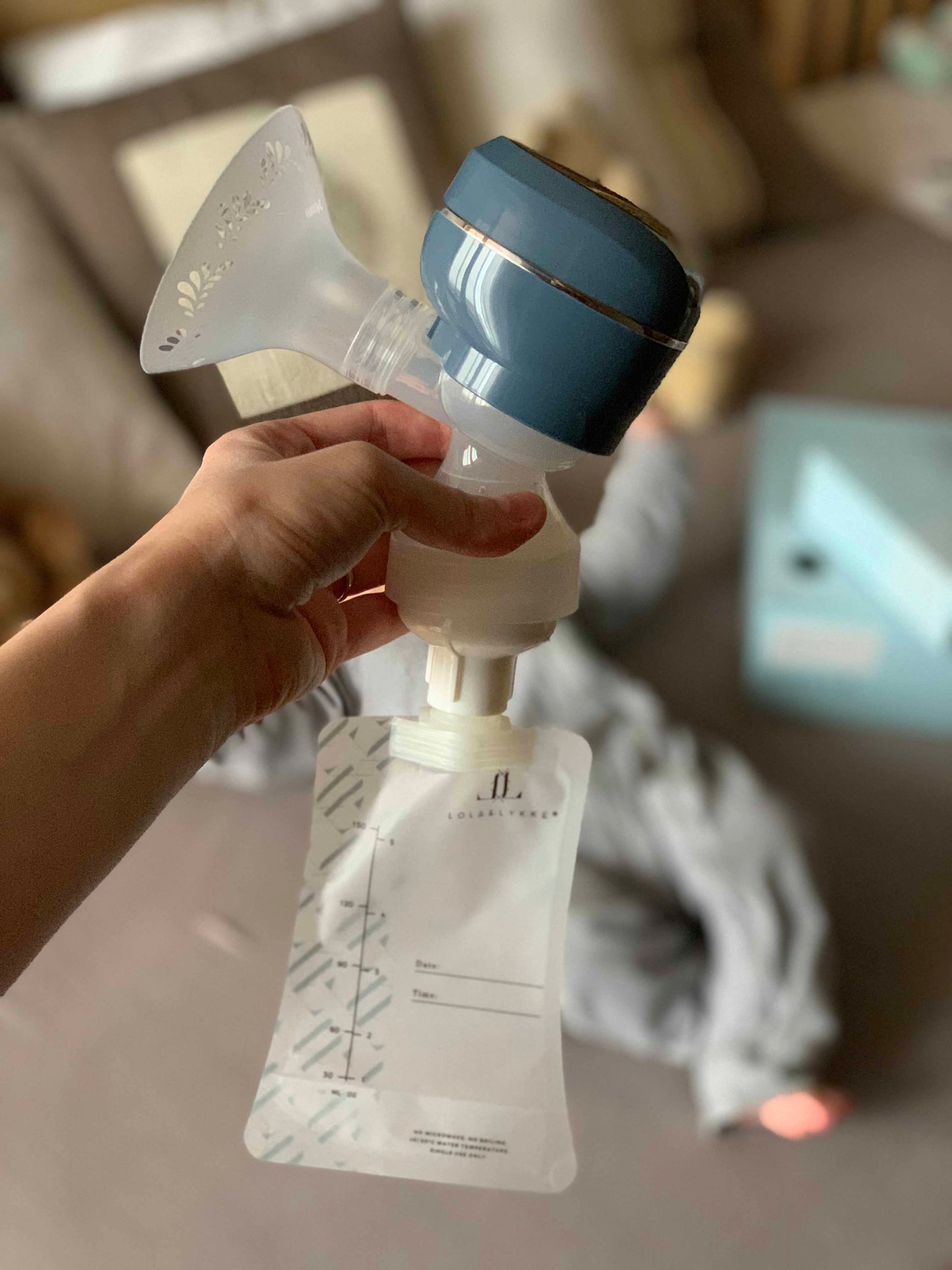 Bilde av oppsamlingspose for morsmelk fra Lola & Lykke