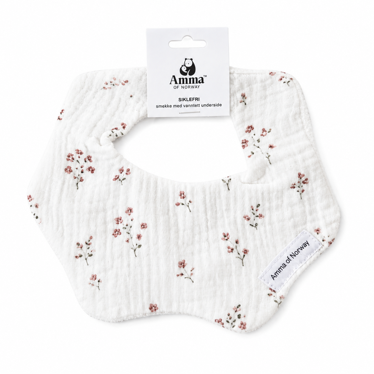 Smekke med vanntett underside - Rosa blomster