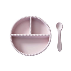 Bubble - tallerken + skje Rosa