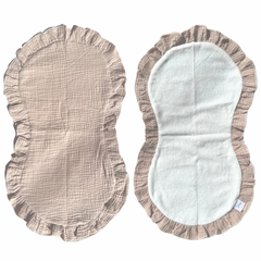 2pk gulpeklut med vanntett underside - taupe