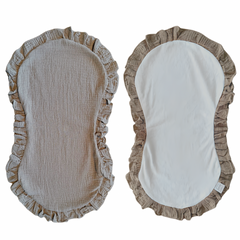 2pk gulpeklut med vanntett underside - brun
