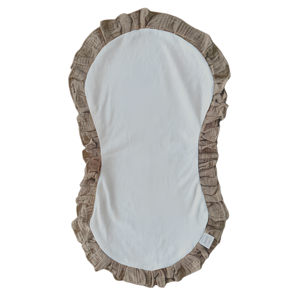 2pk gulpeklut med vanntett underside - brun