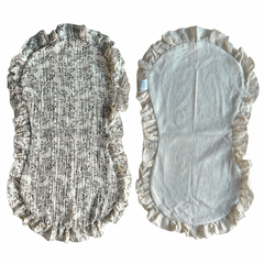 2-pack of yellow cloths with waterproof backing - taupe