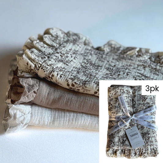 2-pack of yellow cloths with waterproof backing - taupe