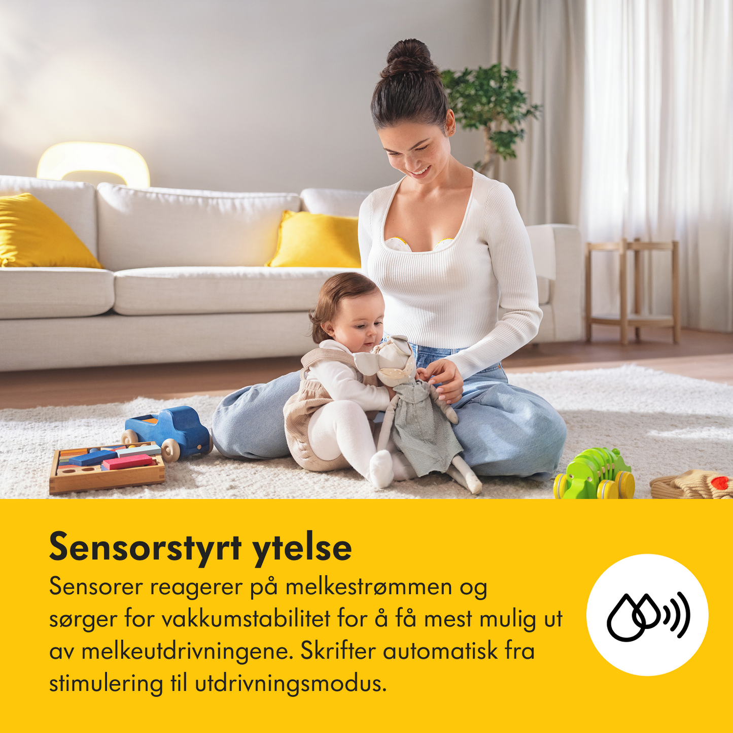 Magic InBra dobbel brystpumpe uten ledning