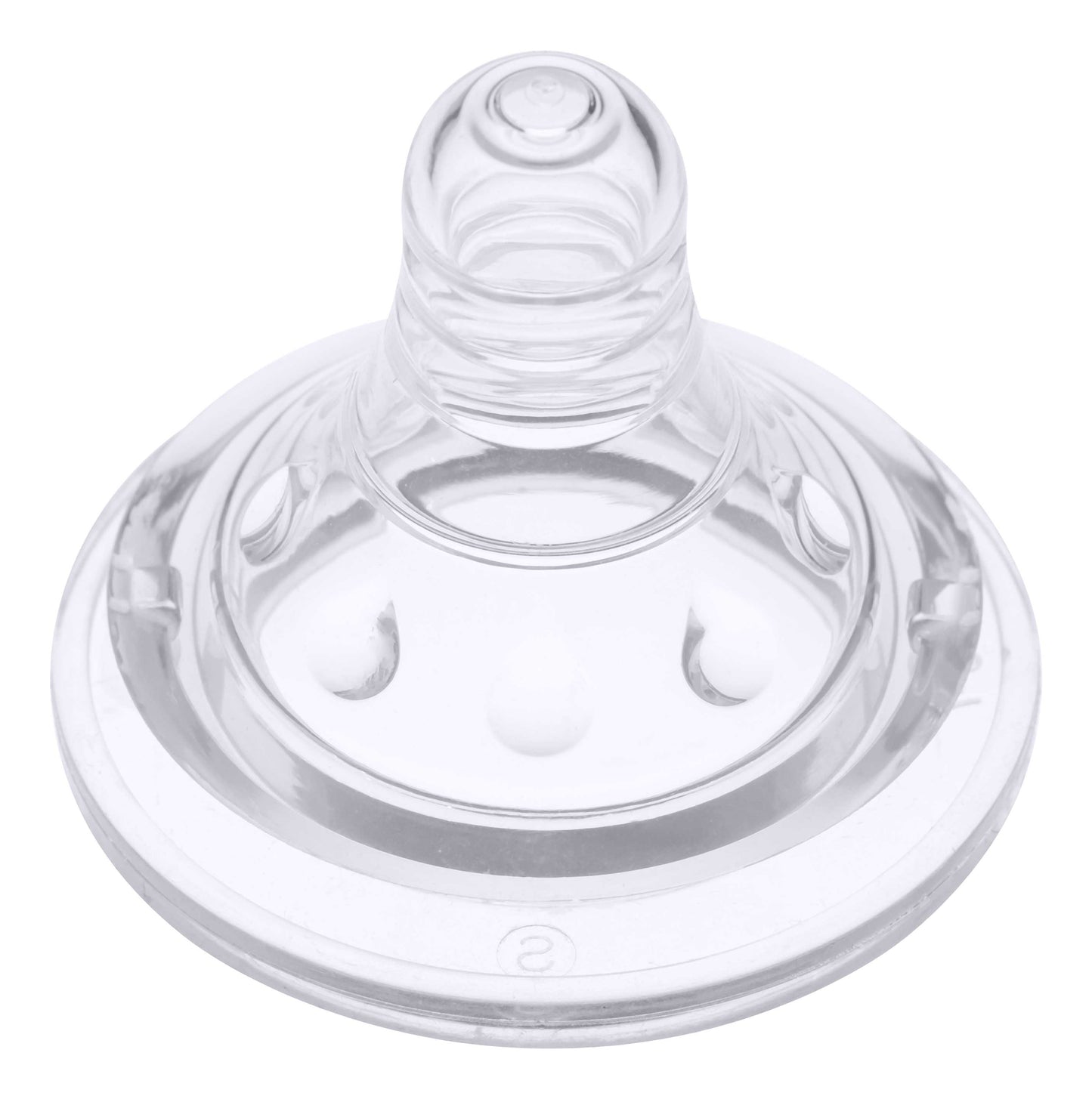 Anti-kolikk babyflaske fra Lola&Lykke: Natural Flow Baby Bottle. Bilde av tut