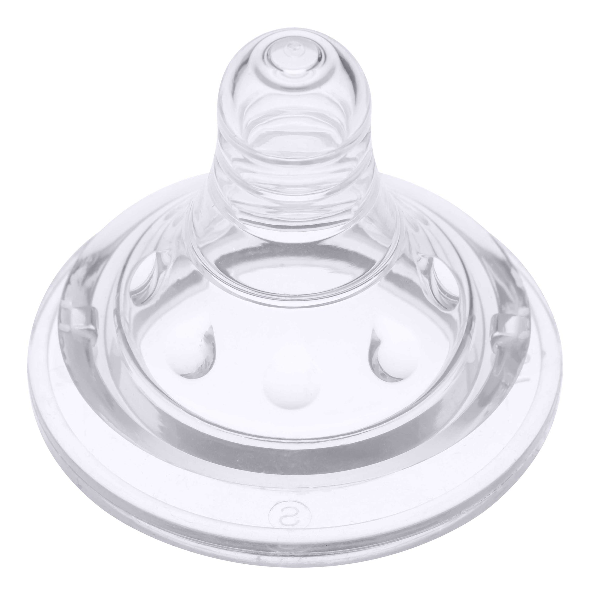Anti-kolikk babyflaske fra Lola&Lykke: Natural Flow Baby Bottle. Bilde av tut