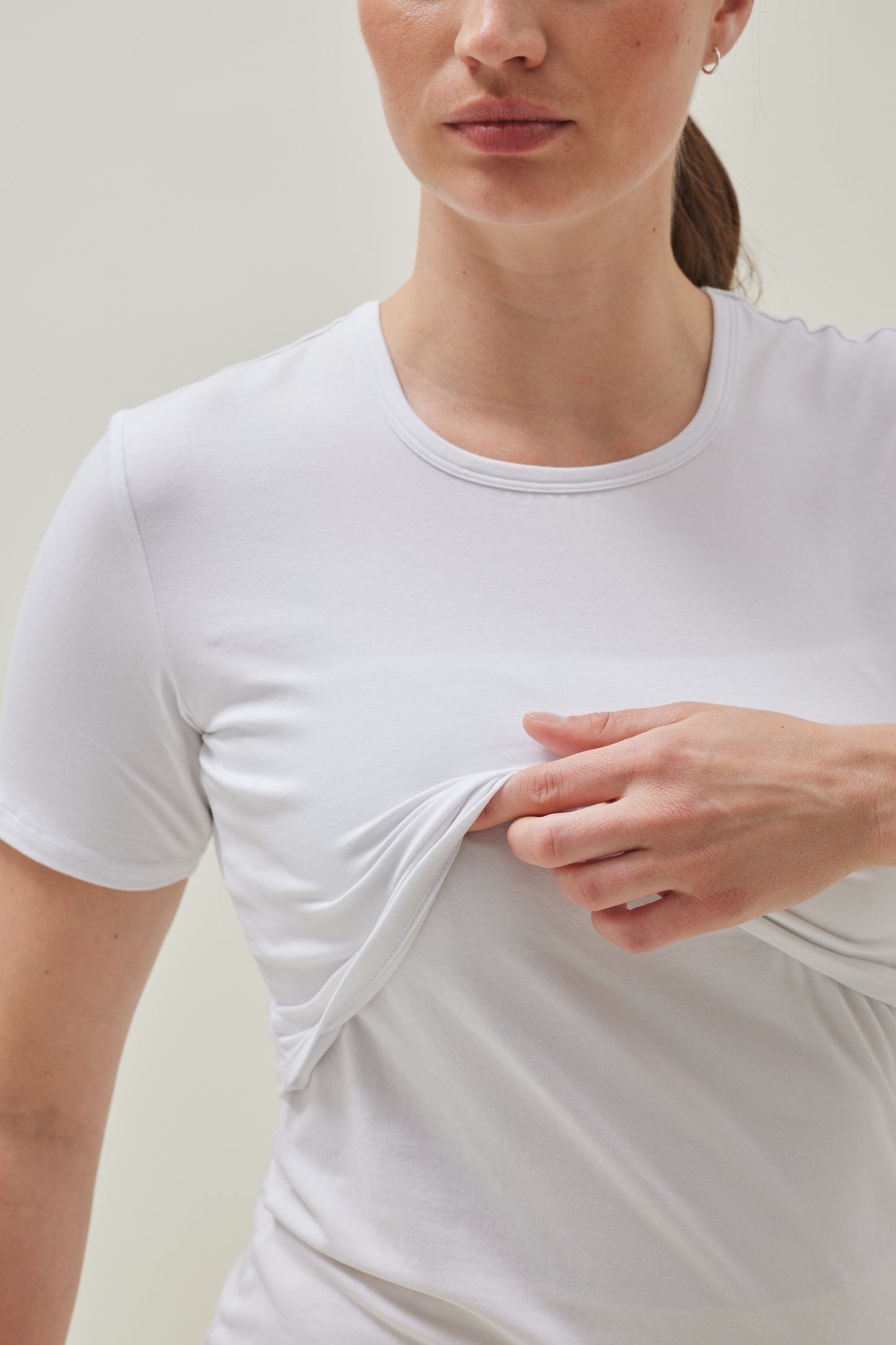 BOOB Essentials Amme T-skjorte Hvit