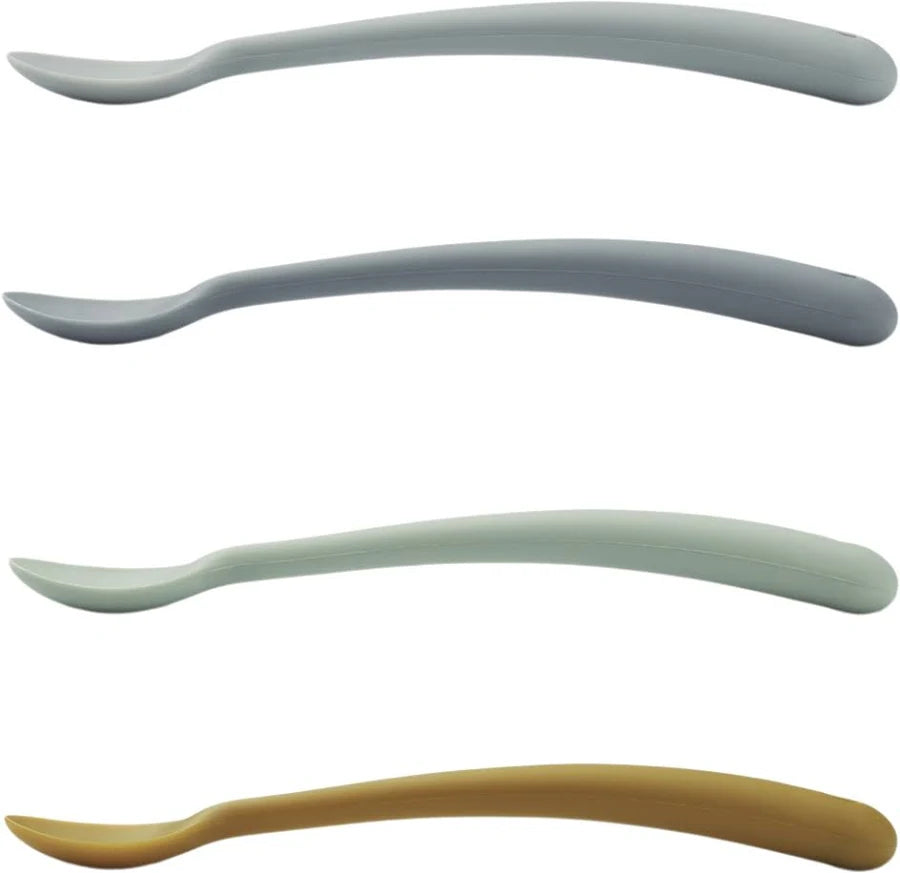 Silikon skjeer- 4 pk blå