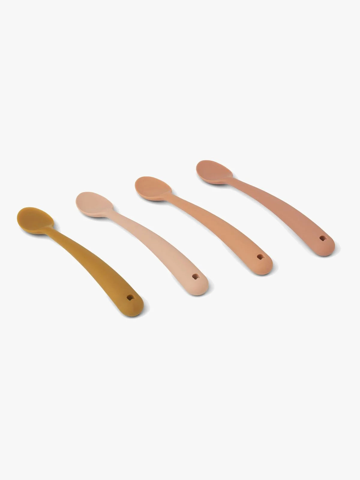 Silikon skjeer- 4 pk rosa